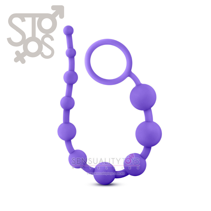 BL-11001 LUXE - SILICONE 10 BEADS - PURPLE - Imagen 2