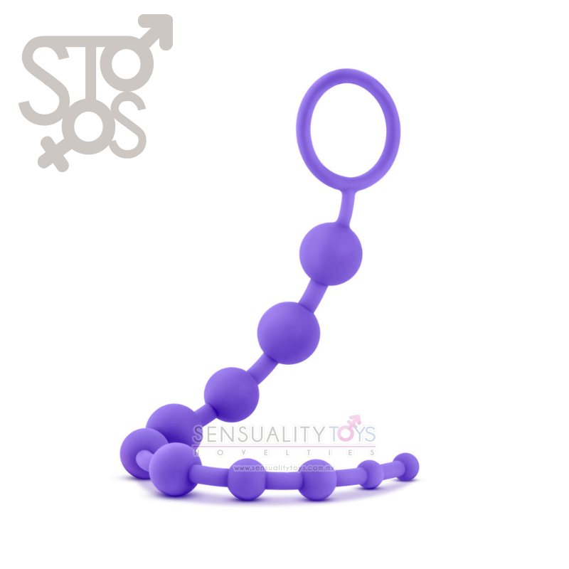 BL-11001 LUXE - SILICONE 10 BEADS - PURPLE - Imagen 4