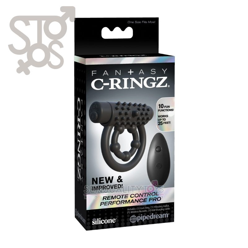 PD5923-23 FANTASY C-RINGZ REMOTE CONTROL PERFORMANCE PRO - BLACK