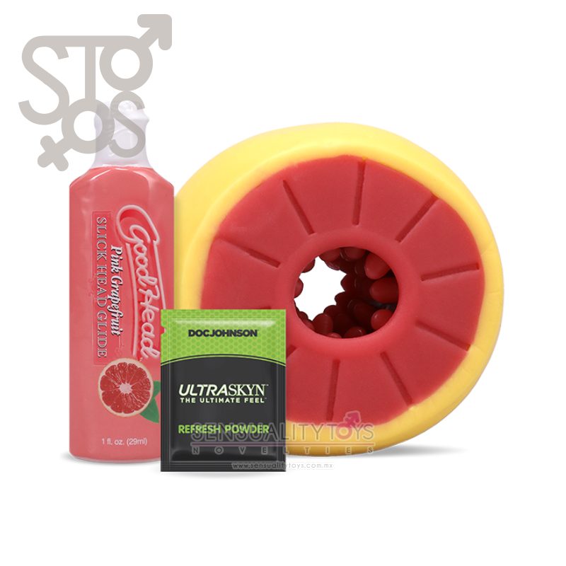 0682-35-BX GOODHEAD GRAPEFRUIT BLOWJOB SET - YELLOW - Imagen 3