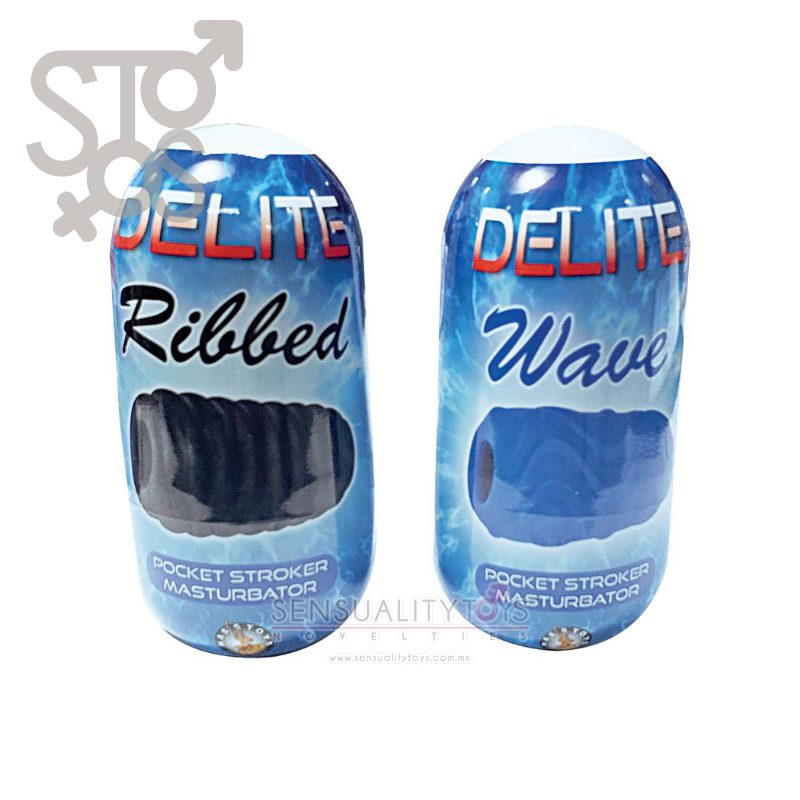 3206 DELITE POCKET STROKER MASTURBATOR - BLACK