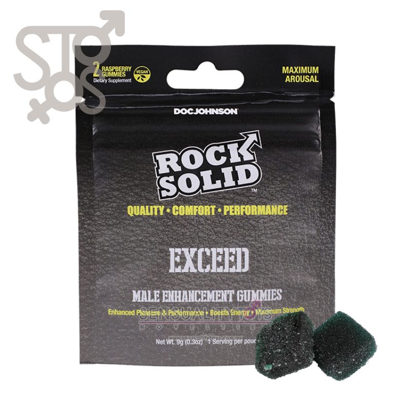 3702-55-BX ROCK SOLID Exceed Gummies Display Clear