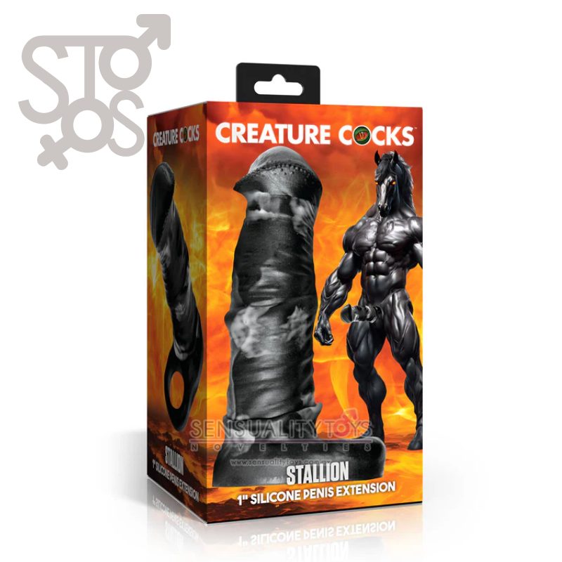 AH750-Large CC Stallion Silicone Penis Extension - Large