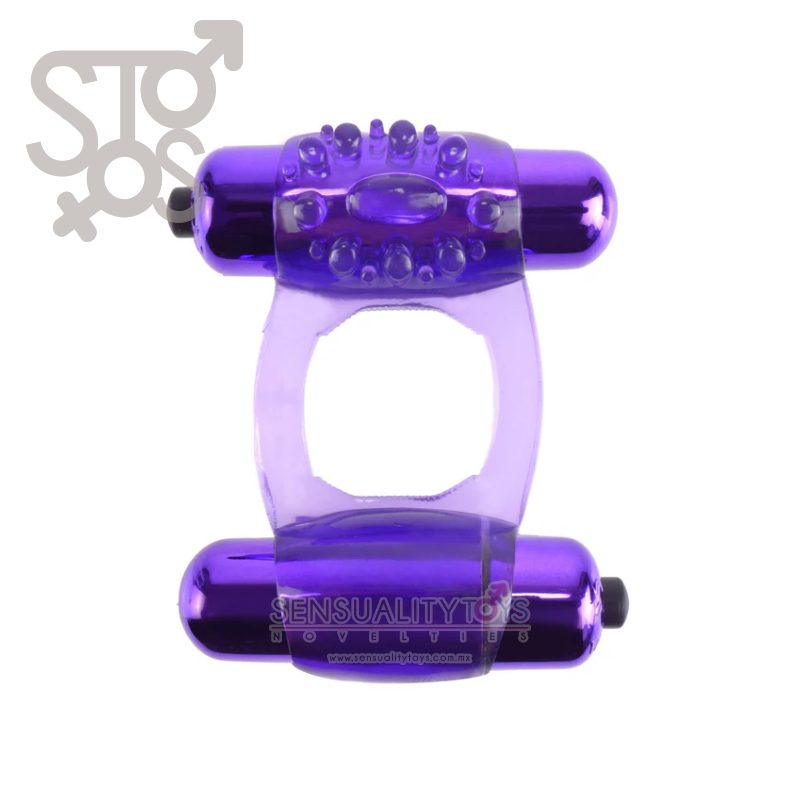 PD5863-12 FANTASY C-RINGZ DUO-VIBRATING SUPER RING - PURPLE - Imagen 2
