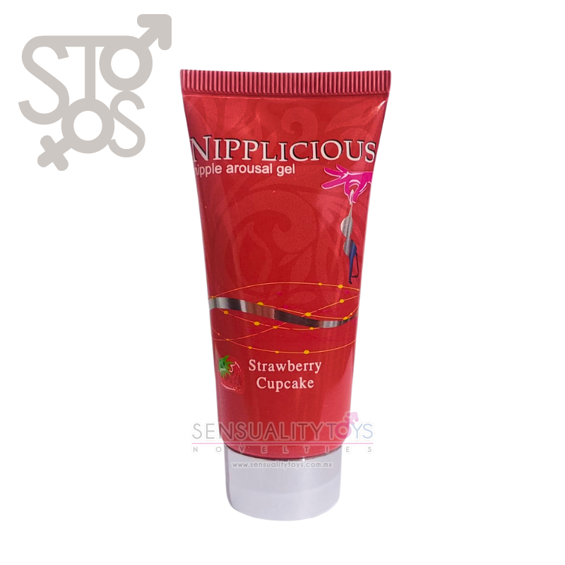 HP2580 NIPPLICIOUS. NIPPLE AROUSAL GEL. 1OZ. TUBE. STRAWBERRY - Imagen 2