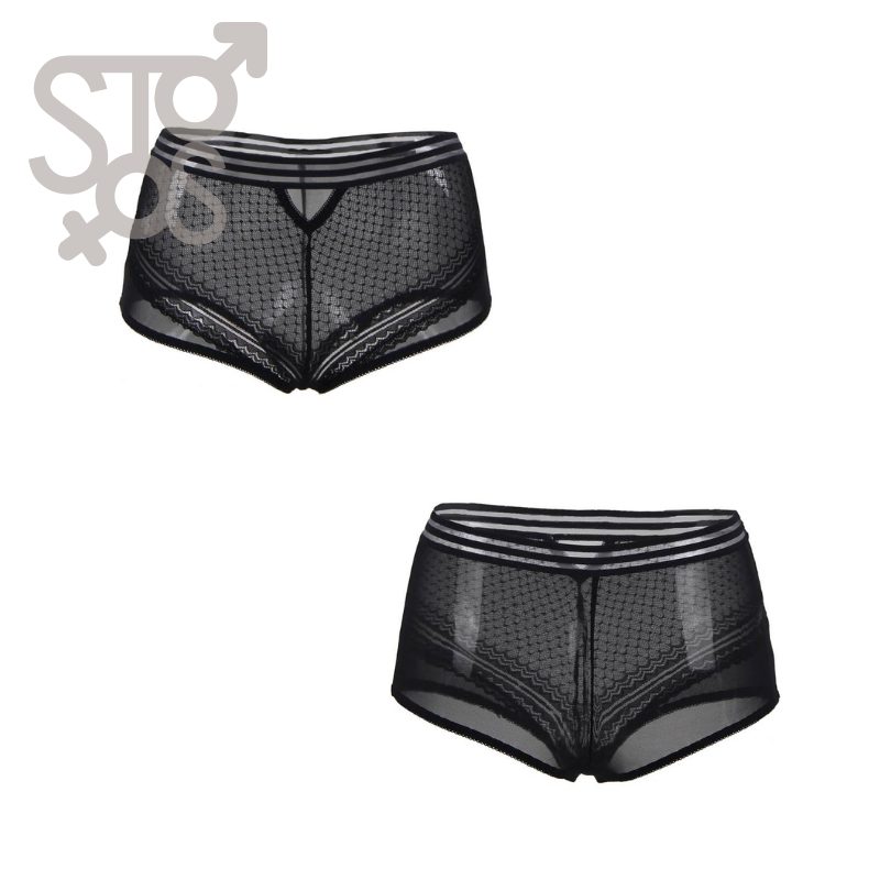 P5154-1P1115 Sexy High Waist Perspective Panty - M-L