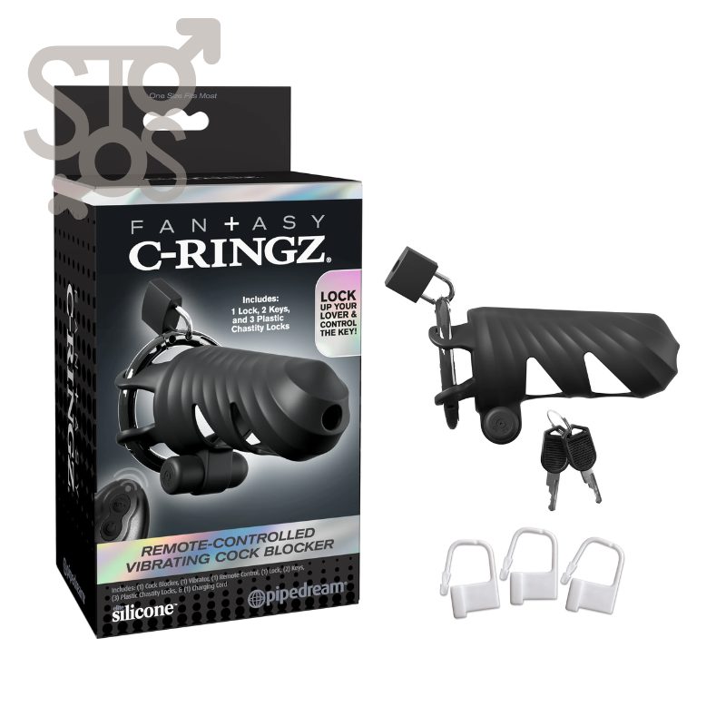 PD5971-23 Fantasy C-Ringz Remote-Controlled Vibrating Cock Blocker