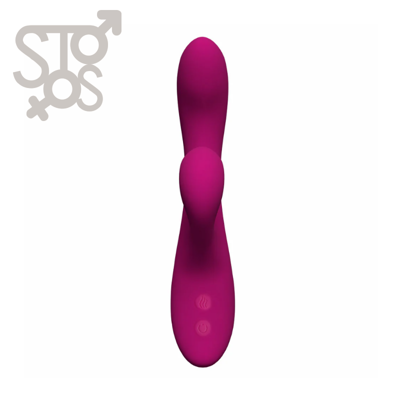 BL-41520 BLUSH - QUINN - RABBIT VIBRATOR - BURGUNDY. - Imagen 3