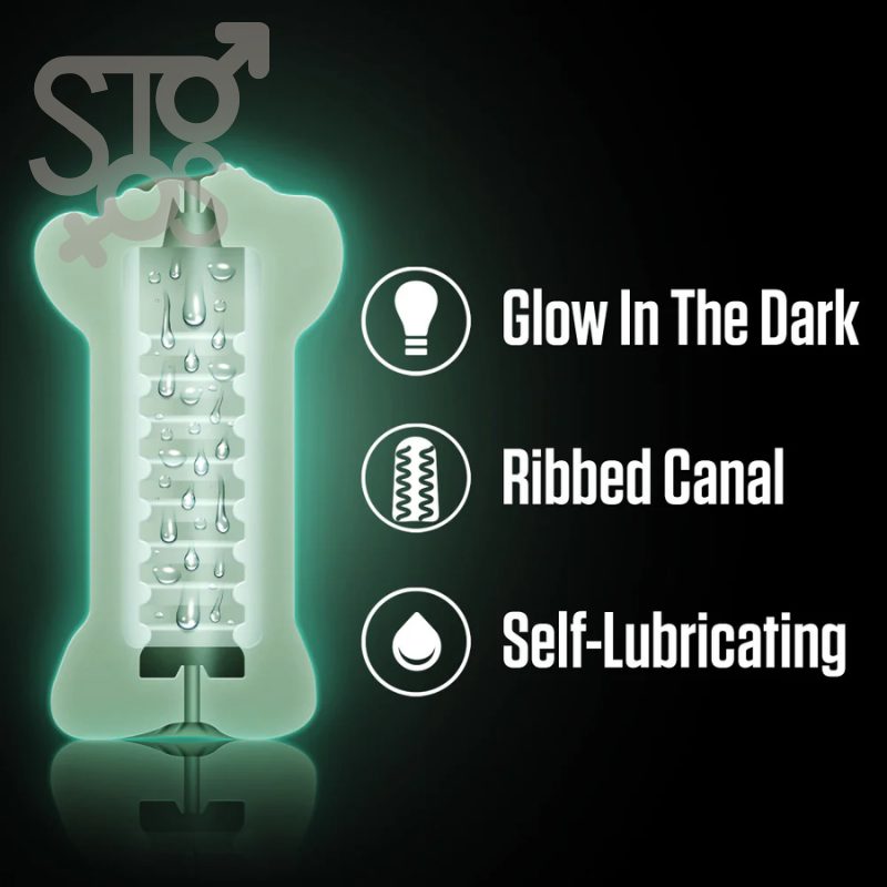 BL-84073 ENLUST - TASHA - SOFT AND WET GLOW IN THE DARK STROKER - BEIGE - Imagen 4