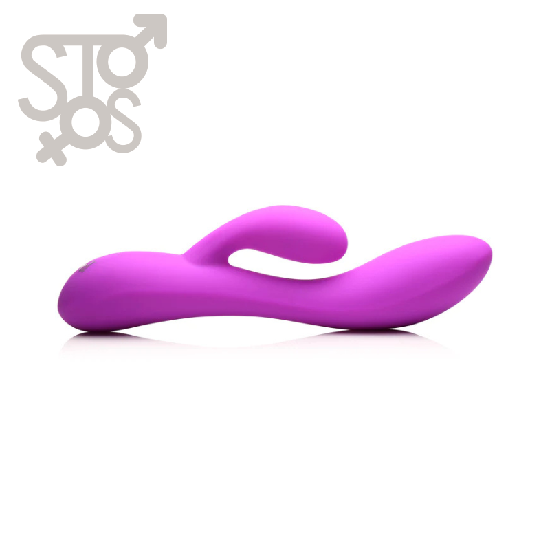 AH204-PURPLE BG 10X Flexible Silicone Rabbit - Purple - Imagen 3