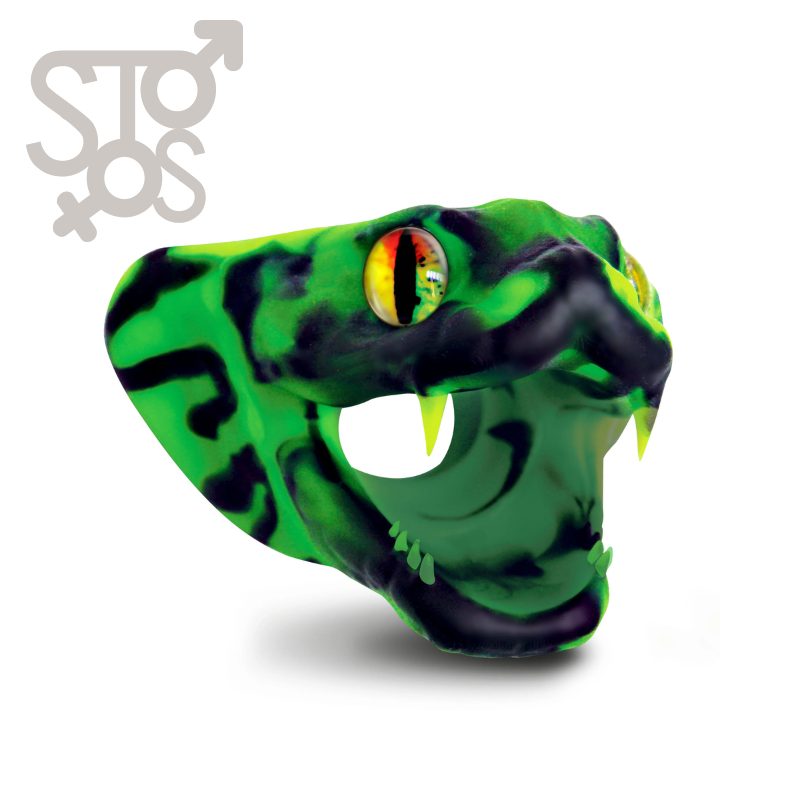 AH699-Green CC Master Cobra Silicone Cock Ring - Green - Imagen 4