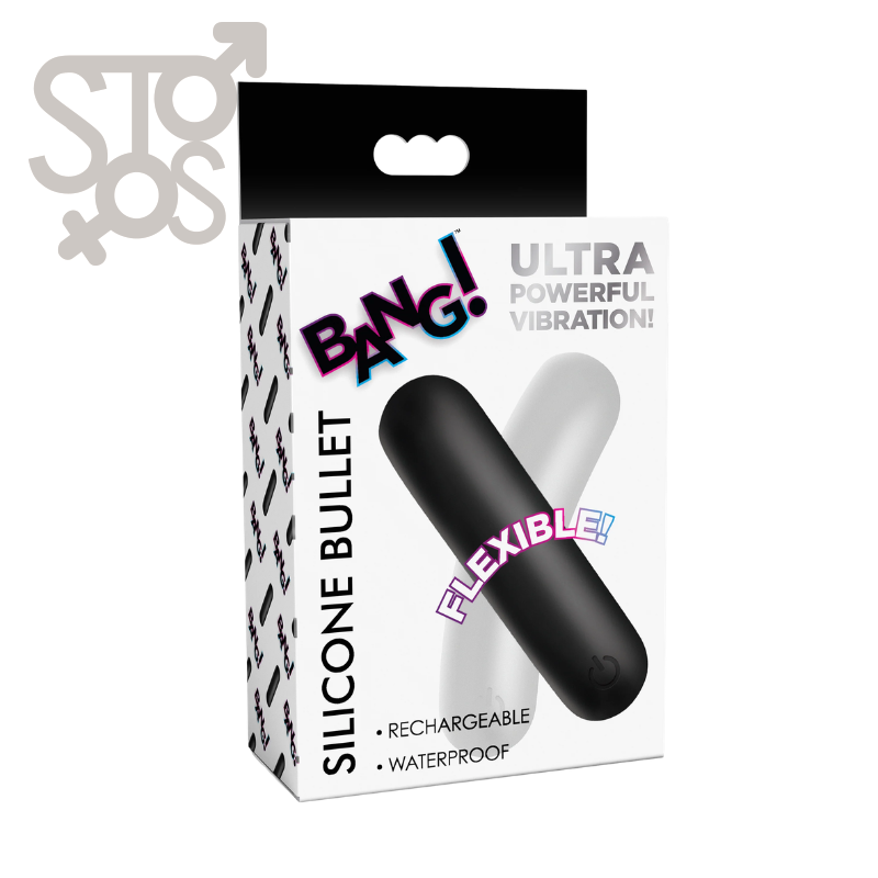 AH717-Black BG Flexible Silicone Bullet - Black
