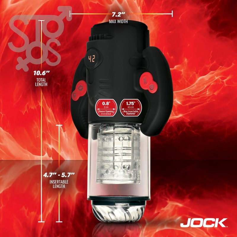 CN1001 JOCK Advanced Turbo Max Spinning, Thrusting , & Sucking Masturbator - Imagen 5