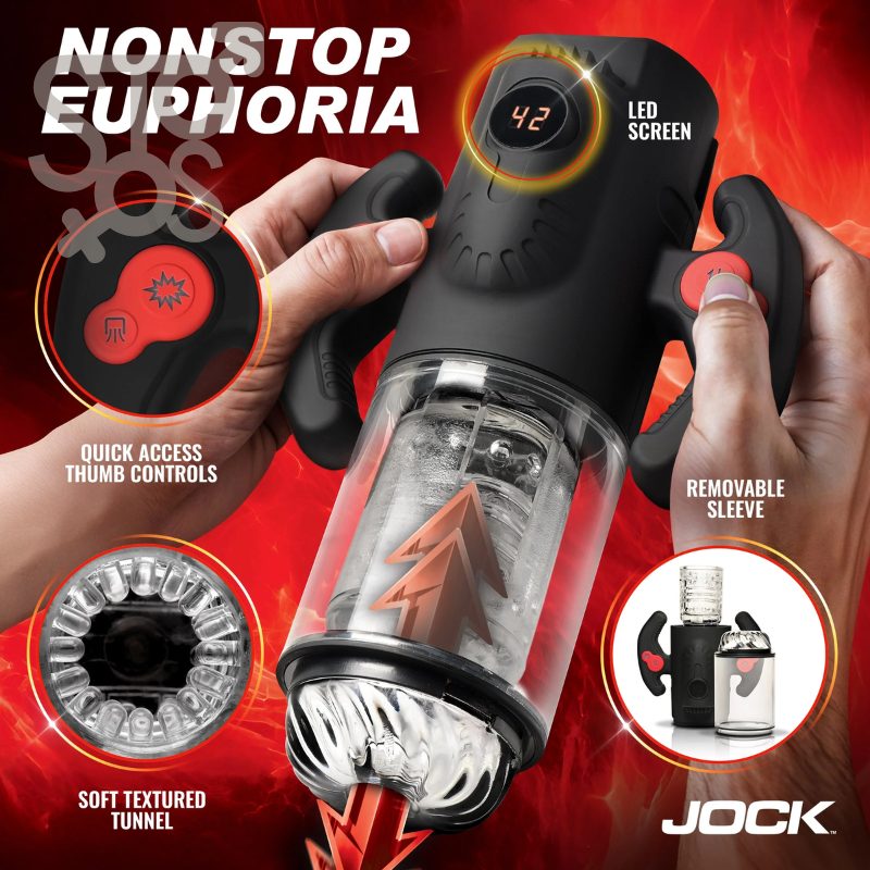 CN1001 JOCK Advanced Turbo Max Spinning, Thrusting , & Sucking Masturbator - Imagen 3