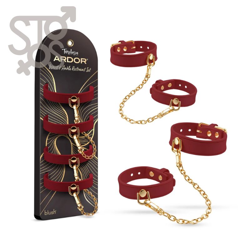 BL-55528 Temptasia® Ardor® - Wrist & Ankle Restraints - Red