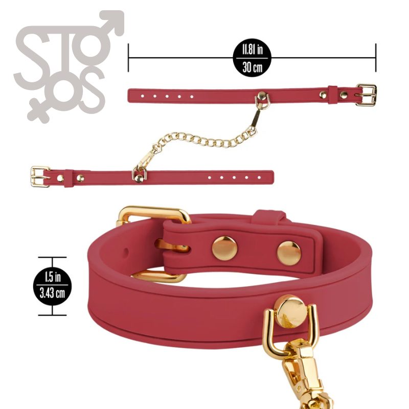 BL-55528 Temptasia® Ardor® - Wrist & Ankle Restraints - Red - Imagen 2
