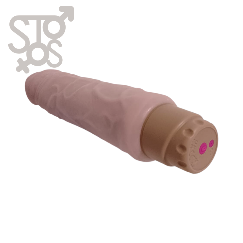 QSDZ-026 VIBRATION DILDO LUXE REALISTIC FLESH RECARGABLE - 9 INCH - Imagen 2
